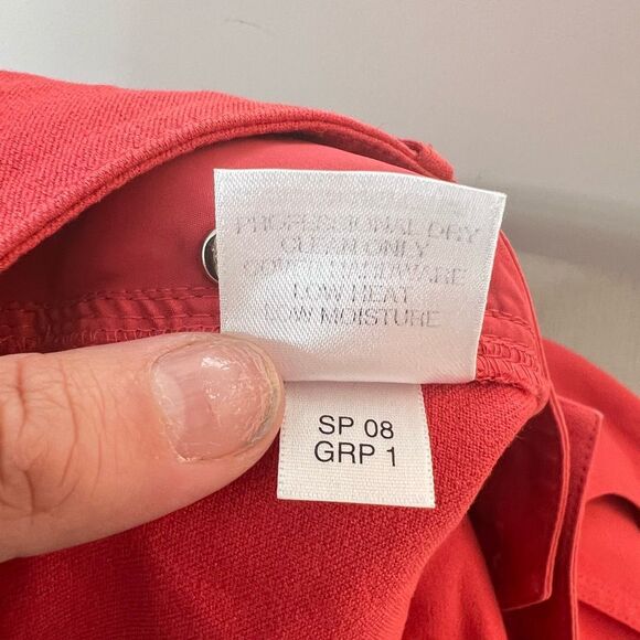 St John sport coral pink red stretch summer pants size 8 - Picture 8 of 10